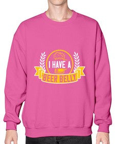 i have a beer belly 1110# - beer- Sweatshirt - Crew