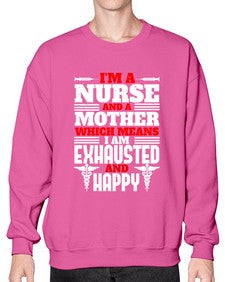 im a nurse and a mother Style 959# - nurse- Sweatshirt - Crew