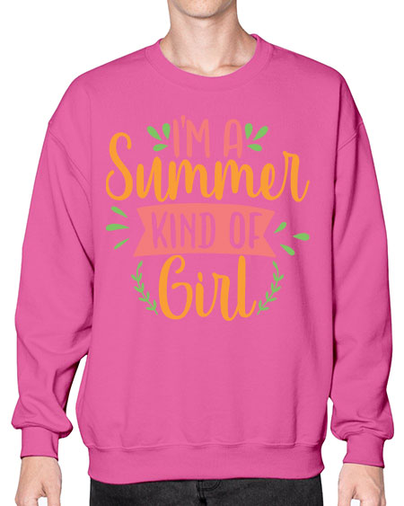 im a summer kind of girl 93# - summer- Sweatshirt - Crew