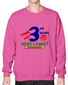 look out third grade 510# - third grade- Sweatshirt - Crew