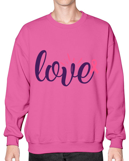love Style 7# - breast cancer- Sweatshirt - Crew