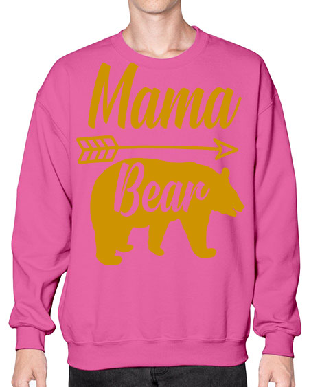 mama bear 185# - bears - animals- Sweatshirt - Crew
