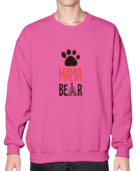mama bear png 187# - bears - animals- Sweatshirt - Crew