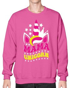 mama unicorn 285# - unicorn- Sweatshirt - Crew