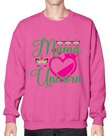 mama unicorn 292# - unicorn- Sweatshirt - Crew