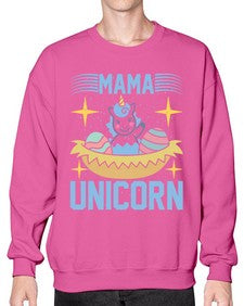 mama unicorn 295# - unicorn- Sweatshirt - Crew