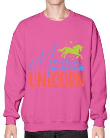 mama unicorn 297# - unicorn- Sweatshirt - Crew