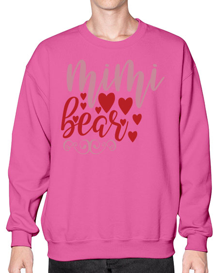 mimi bear 189# - bears - animals- Sweatshirt - Crew