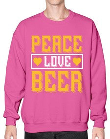 peace love beer 1475# - beer- Sweatshirt - Crew