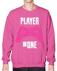 player one 147# - video games- Sweatshirt - Crew