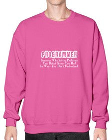 programmer some one who 1# - computer- Sweatshirt - Crew