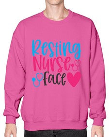 resting nurse face Style 1354# - nurse- Sweatshirt - Crew