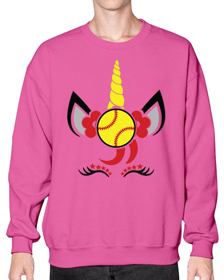 softball unicorn 401# - softball- Sweatshirt - Crew