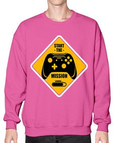 start the mission 152# - video games- Sweatshirt - Crew
