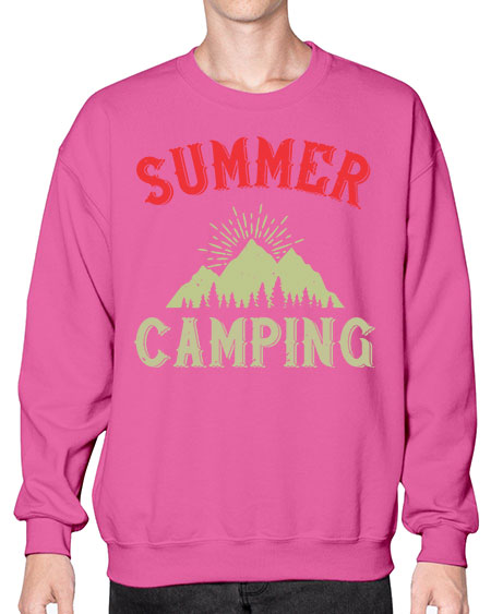 summer camping  82# - summer- Sweatshirt - Crew