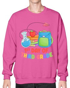 third day of third Grade 945# - third grade- Sweatshirt - Crew