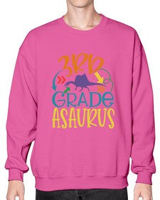 third grade asaurus 948# - third grade- Sweatshirt - Crew