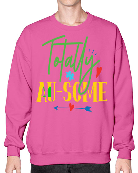 totally ausome Style 1# - autism- Sweatshirt - Crew
