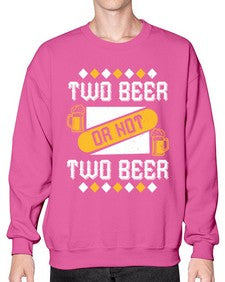 two beer or not two beer 1677# - beer- Sweatshirt - Crew