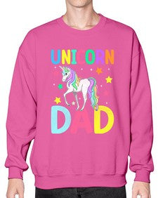 unicorn dad 454# - unicorn- Sweatshirt - Crew