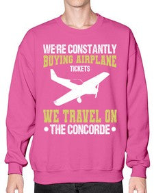 were constantly buying airplane  49# - airplane- Sweatshirt - Crew