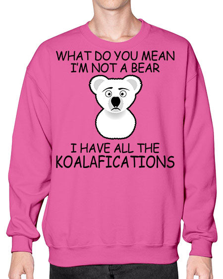 what do you mean im not a bear 287# - bears - animals- Sweatshirt - Crew