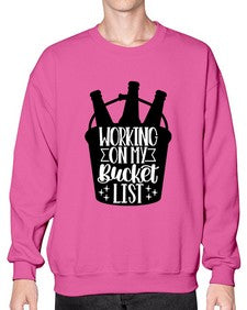 working on my bucket list 1788# - beer- Sweatshirt - Crew