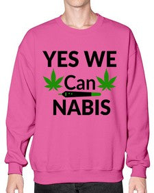 yes we cannabis 1262# - marijuana- Sweatshirt - Crew