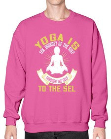 yoga is the journey of the self through the self to the sel  624# - yoga- Sweatshirt - Crew