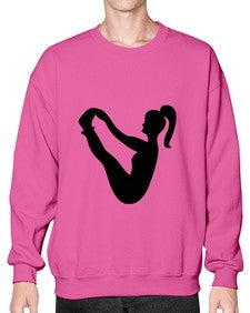 yoga pose  633# - yoga- Sweatshirt - Crew