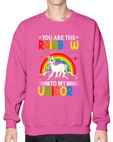 you are the rainbow to my unicorn 562# - unicorn- Sweatshirt - Crew