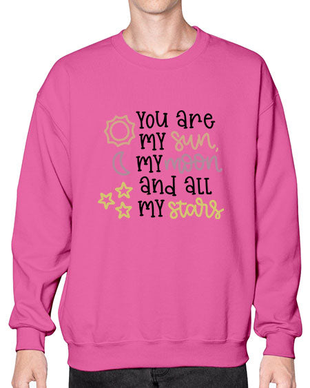 youaremysunmymoonandallmystars 1# - moon- Sweatshirt - Crew