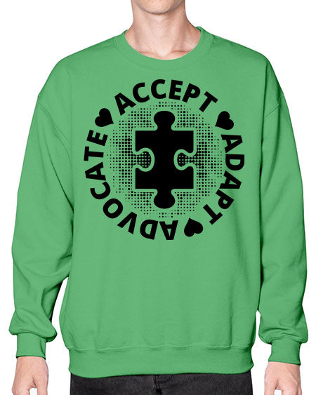 Accept Style 41# - autism- Sweatshirt - Crew