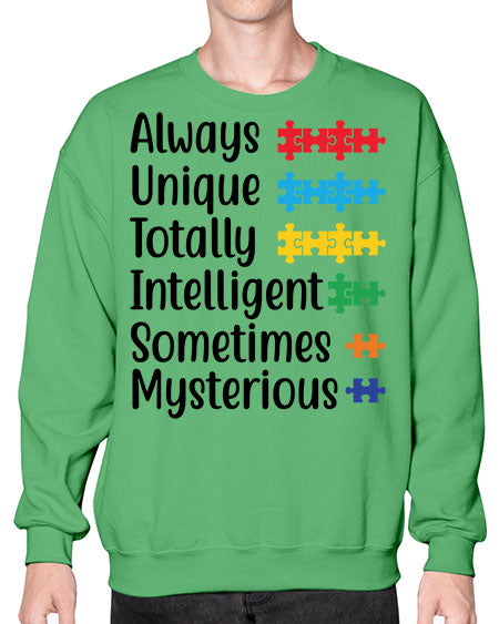 Always Unique Style 42# - autism- Sweatshirt - Crew