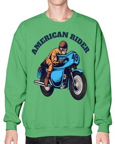 American rider 7# - motorcycle- Sweatshirt - Crew