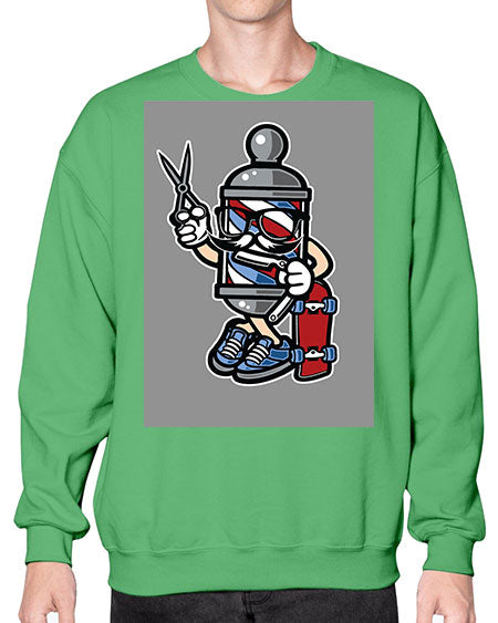 Barber Skater589# - barber- Sweatshirt - Crew