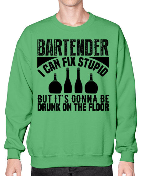 Bartender I can fix Style 54# - bartender- Sweatshirt - Crew