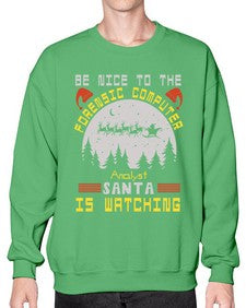 Be nice to the forensic computer analyst 32# - computer- Sweatshirt - Crew