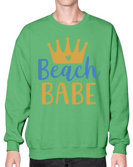 Beach babe 9# -  fashion- Sweatshirt - Crew