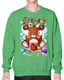 Bear 18# - cartoon animals- Sweatshirt - Crew