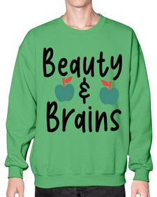 Beauty and Brains 18# - general school- Sweatshirt - Crew