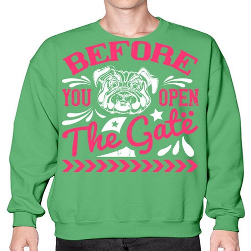 Before You Open The Gate Style 17# - dogs- Sweatshirt - Crew