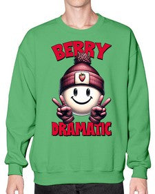 Berry Dramatic Strawberries 670# - strawberry- Sweatshirt - Crew