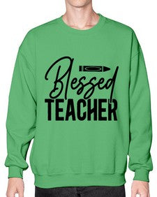Blessed teacher 632# - teacher- Sweatshirt - Crew