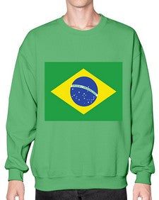 Brazil 488# - world flags- Sweatshirt - Crew