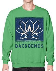 Breathe into Your Backbends 182# - yoga- Sweatshirt - Crew