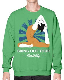 Bring Out Your Flexibility 185# - yoga- Sweatshirt - Crew
