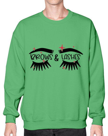 Brows Lashes Style 123# -makeup Sweatshirt - Crew