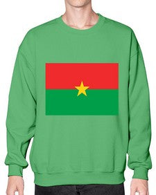Burkina Faso 522# - world flags- Sweatshirt - Crew