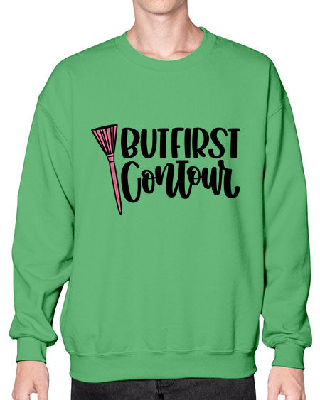 But First Contour Style 120# -makeup Sweatshirt - Crew